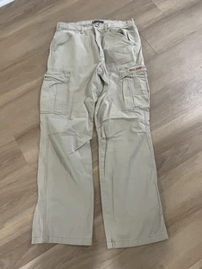 Vintage Polo Jeans Co Cargohose Herren Größe 33x34 Khaki Frachter Ralph Lauren - Bild 1 von 6