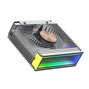 SSD Radiator Cooler S50 M.2 2280 Top Mirror ARGB Dual PWM Fan X6W29393 - Afbeelding 1 van 21