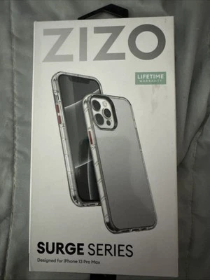 Funda ZIZO iPhone 13 Pro Max SURGE Transparente + Anillo de Cámara Negro + Botones de Color Foto 1 de 4