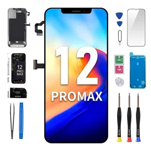 Für iPhone 12 Pro Max Bildschirm Ersatz 6,7" mit Ohr Lautsprecher Näherungssensor... - Bild 1 von 6