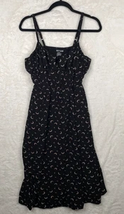 Vestido Babydoll Hot Topic Para Mujer Pequeño Negro Media Luna Capricho Gótico Lechera - Imagen 1 de 14