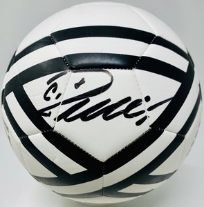 ronaldo signed soccer ball