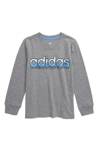 Size 7 Adidas Slime Logo Graphic T-shirt Gray - Picture 1 of 1