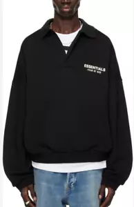 Fear of God ESSENTIALS - Black Fleece Polo size S - Picture 1 of 3