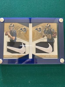 2016 Preferred Pairings Booklet Jared Goff Todd Gurley True 1/1 Rookie Dual Nike