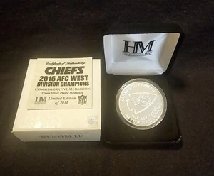 #296 Kansas City Chiefs 2016 AFC West Division Champions Gedenkmünzen Neu im Karton - Bild 1 von 6