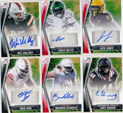 DUECE WATTS - 2022 Sage Hit XRC Autograph AUTO - Tulane University - Image 1 of 2