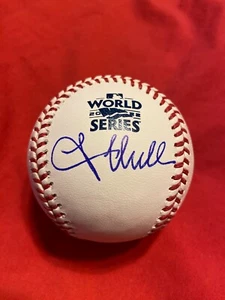 LANCE MCCULLERS JR AUTOGRAPHED SIGNED 2022 WORLD SERIES BASEBALL HOUSTON ASTROS - Picture 1 of 2