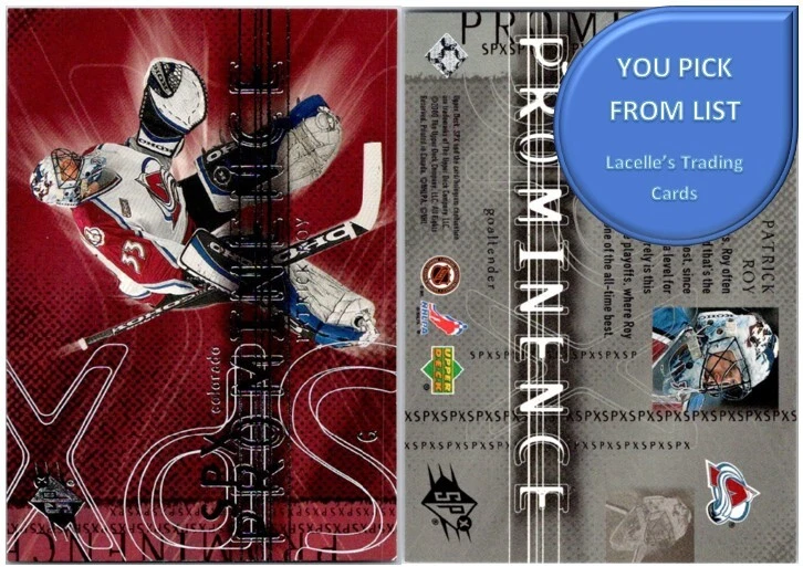 2000-01 Upper Deck SPx Prominence Base - NHL Hockey Cards - U-Pick From List - Image 1 of 1