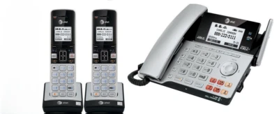 AT&T 2 Line DECT 6.0 Connect to Cell Business Cordless Phone System w 3 Handse - Image 1 of 4