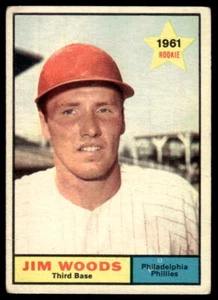 1961 Topps #59 Jim Woods Philadelphia Phillies VG-VGEX crease - Picture 1 of 2