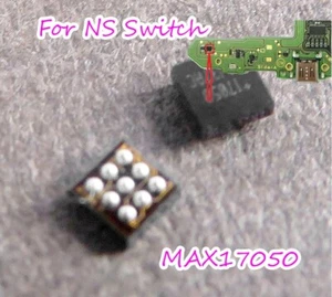 Indicador de nivel de carga de batería Nintendo Switch Fuel Gauge IC MAX17050 17050X-T10 BGA9 - Imagen 1 de 2