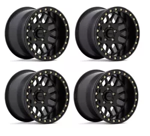 KMC KS235 Grenade Beadlock Wheels Sand Paddle Tire 15x6 15x10 Polaris RZR Pro R - Bild 1 von 3
