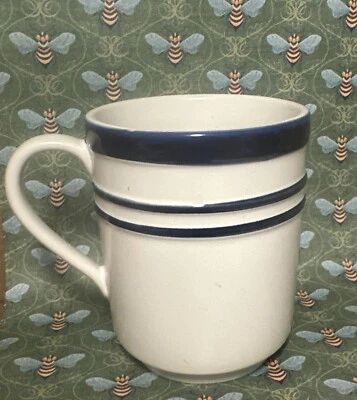 Kate Spade Todo en Buen Gusto Náutico Azul Rayas 3 Tazas Lenox Foto 1 de 4