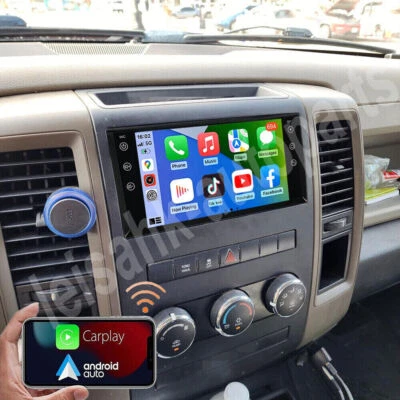 Para 2009 2010 2011 2012 Dodge RAM 1500 CarPlay Radio Coche Android 13.0 GPS WIFI Foto 1 de 4