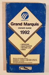 1992 Grand Marquis Mercury Ford Owners Manual 332 pages - Imagen 1 de 2