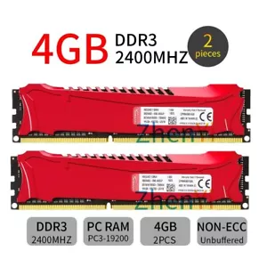 Kingston HyperX SAVAGE 8GB Kit 2x 4GB DDR3 OC 2400MHz HX324C11SR/4 PC Memory RAM - Picture 1 of 9