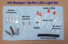 Ho Scale Bumper Led lighting Kit for Atlas code 100, Life Like and other Bumpers
