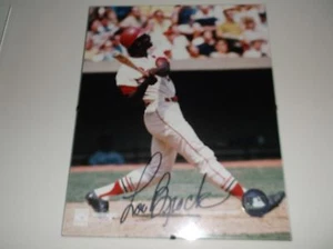 LOU BROCK ST.LOUIS CARDINALS SIGNED 8 X 10 GLOSSY PHOTO B deceased - Picture 1 of 2