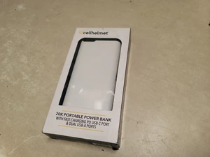 Sealed CellHelmet 20,000 Mah Portable Power Bank Fast Charge USB C Dual USB A  - Picture 1 of 5