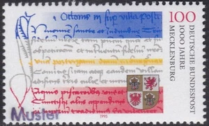 Specimen, Germany Sc1887 Former State of Mecklenburg 1000th Anniversary - Picture 1 of 1