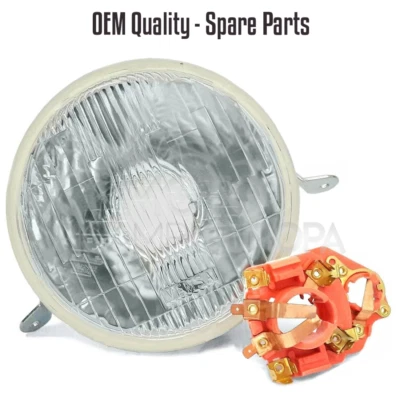 Vorderlicht Glas + Lampenfassung Für Piaggio Vespa PX P 125 X 1977-1982 - Bild 1 von 2