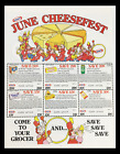 1980 Kraft June Cheesefest Circulaire Coupon Publicité