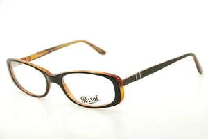 Authentic Persol Glasses 2557-V 208 Black Brown 50mm Frames Eyeglasses RX-able - Picture 1 of 12