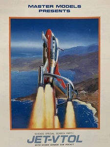 1/100 Master ULTRAMAN JET-VTOL avec SOUS FUSÉE HYDRO GENADE *CHROME PLAQUÉ avec moteur - Photo 1 sur 2