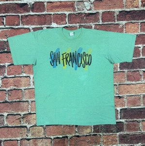 Vintage San Francisco T Shirt Single Stitched 80er Jahre Herren Gr. XL leicht - Bild 1 von 7