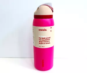 Owala FreeSip Pink Can You See Me? Stainless Steel Water Bottle 40 oz - Picture 1 of 4