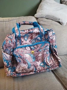 Olympia Fashion Paisley Rolling Overnighter Laptop/Travel  Bag Sleeve Tote bag - Picture 1 of 17