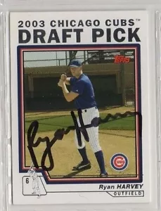Ryan Harvey 2004 Topps signed auto autographed card Chicago Cubs - Picture 1 of 1