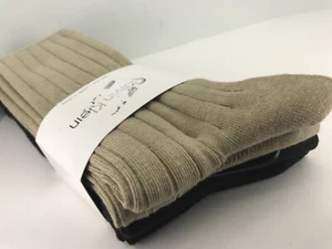 Men's Calvin Klein Socks, Ribbed 72% Cotton Dress Socks, 4 Pair, $36 MSRP ⛳️ - Picture 1 of 10