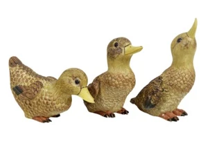 3x Vintage Past Times Sitting Ducks Ornaments Figurines - Picture 1 of 7