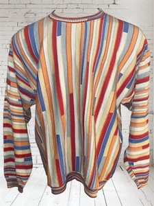 Tundra Canada Sweater Men's XXL Multicolor Striped Coogie Cosby Style Sweater - Picture 1 of 4