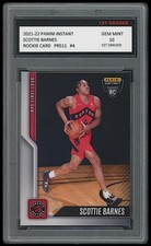 SCOTTIE BARNES 2021 PANINI INSTANT RPS FIRST LOOK 1ST GRADED 10 ROOKIE CARD #4