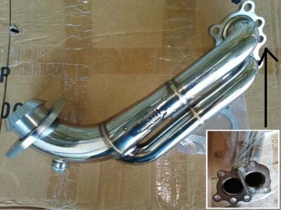 Inox Scarico Renault Super 5 Gt 1.4 Turbo EVO 2 SR175 52mm Collettore downpipe - Immagine 1 di 4