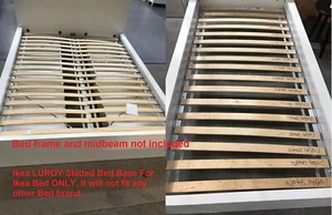 Ikea LUROY Slatted Bed Base,Single,Double,King & European Size Bed Slatted Base - Picture 1 of 9