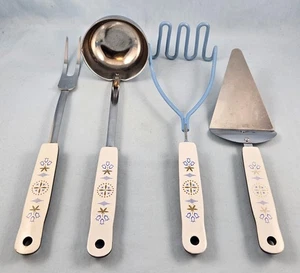 EKCO - Blaue Tulpe - vier Utensilien - Bild 1 von 10