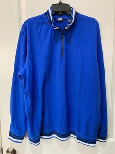 Lands' End Men's XXL  Quarter Zip Long Sleeve Soft Cozy Pullover - Picture 1 of 6