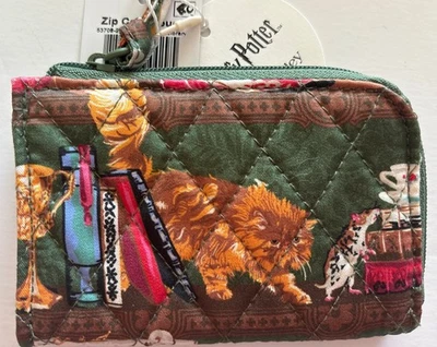 Vera Bradley Harry Potter Hogwarts Library Books Zip Card ID Pouch Case 2025 New - Image 1 of 3