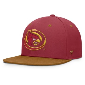 Men's Fanatics Cardinal/Brown Iowa State Cyclones NoBo Fitted Hat - Picture 1 of 4