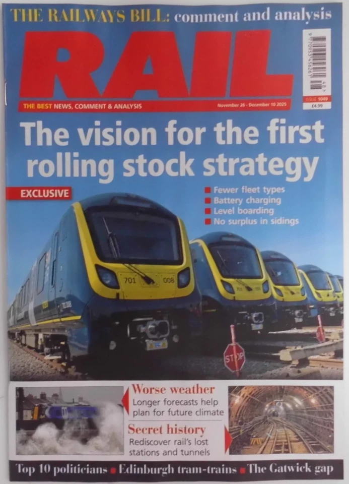 Rail magazine 26th Nov 2025 The Vision for the first rolling stock strategy - Image 1 of 1