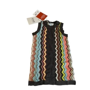 Vestido Suéter Zig Zag Niña Talla 2T Informal Chevron Colorido Missoni para Target - Imagen 1 de 8