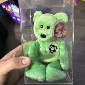 Ty Beanie Baby Kicks the Soccer Bear Push Toy - Photo 1 sur 7