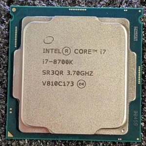 Intel Core i7-8700K 95w 3.7ghz LGA1151 6c/12t For ASUS ROG Strix Z390-I Gaming - Picture 1 of 2
