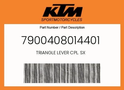 KTM 正品三角杆 CPL。 Sx - 7900408014401 保修 & 延长技术支持 — 第 1/4 张图片