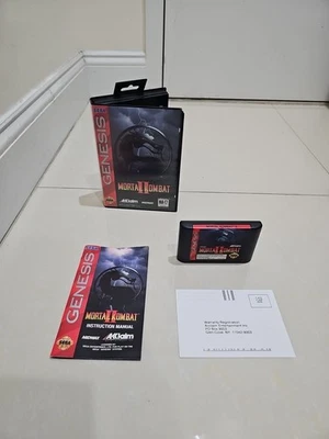 [VGC] Mortal Kombat II (Sega Genesis, 1994) Complete CIB W/Regis Card - Image 1 of 4