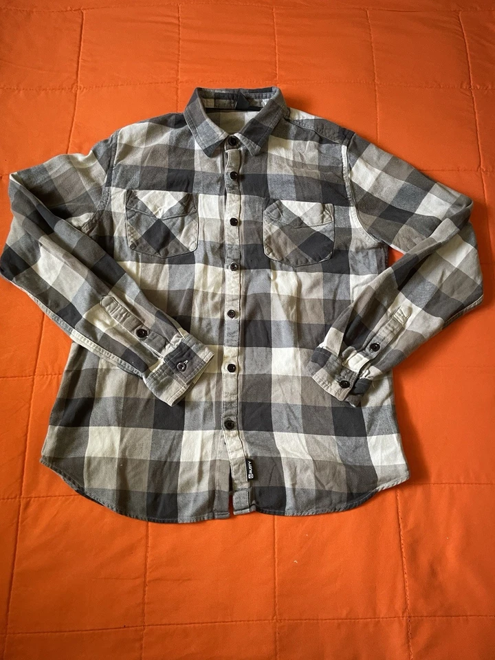 Camisa De Franela Oxidada De Colección Para Hombre Pequeña Multicolor Manga Larga Botón Foto 1 de 4